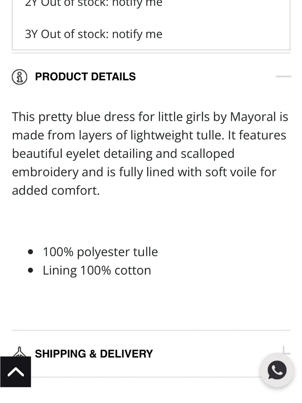 NWOT! Mayoral Younger Girls Blue Embroidered Tulle Dress! Size 18 mo!